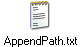 AppendPath.txt